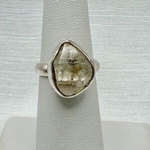 S925 Herkimer Diamond Ring Adjustable 5-11, NEW